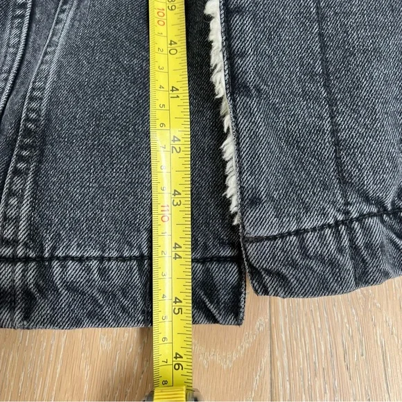 R13 Lyle Trucker Jacket. Denim. Dark grey/black. Gently used - Picture 6 of 12